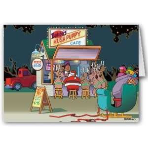 Hush Puppy Pit Stop Christmas Card
