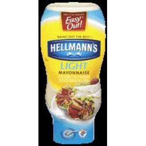 Hellmans Big Squeeze Light Mayonnaise   12 Pack  Grocery 