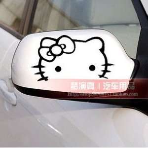 Hello Kitty (Black/face Outline) Car Laptop Skin Protective Decals 