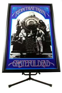 Grateful Dead Autographed Train Poster w/ Lyrics JSA Product Image