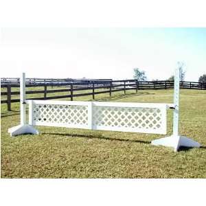  Lattice Gate Wood Horse Jumps 12ft   3 Heights Sports 