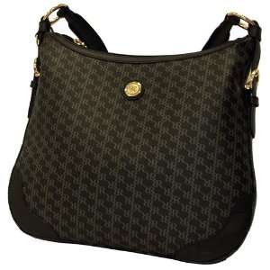  Aristo Black Messenger Bag by Rioni Designer Handbags 