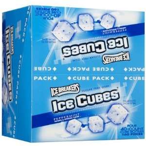 Ice Breakers Ice Cubes Peppermint Gum Bottle 3.24 oz4 ct (Quantity of 