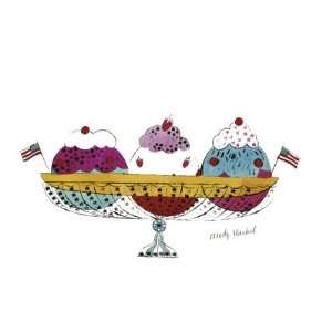 Ice Cream Dessert, c.1959 (Three Scoops) Giclee Poster Print by Andy 