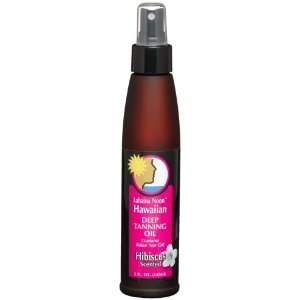 Lahaina Noon Suncare Deep Tanning Oil, Hibiscus, 5 Ounce Bottle (Pack 