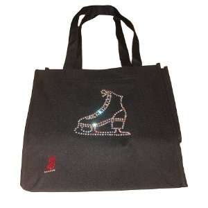  Ice Skating Tote Bag with Skate applique Sports 