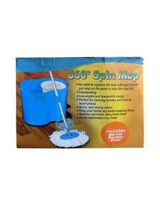   Mop Kit Magic Mop 360° Spin MicroFiber Strands Mop And Bucket  