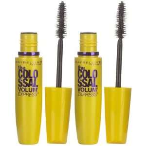 Maybelline The Colossal Volum Express Mascara, Classic Black, 2 ct 