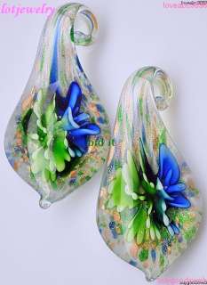 wholesale 20p charm flower crystal glass pendants PD001  