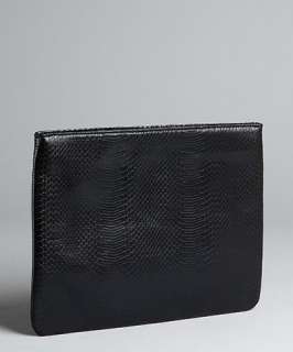 BCBGeneration black python embossed faux leather Andy iPad case