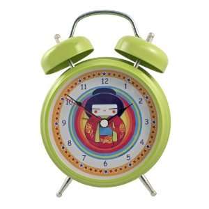  Japanese Geisha Gong Alarm Clock Green