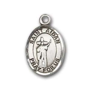   St. Aidan of Lindesfarne Charm and Angel w/Wings Pin Brooch Jewelry