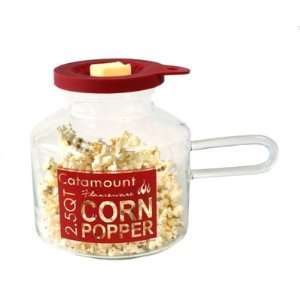 Glass Microwave Popcorn Popper 