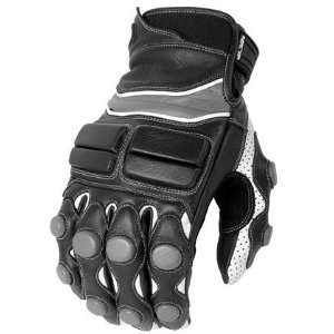 Joe Rocket Lg Gunmetal/Black/White Reactor 2.0 Motorcycle Glove
