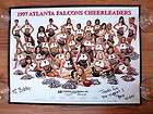 1997 Atlanta Falcons Football Cheerleaders 24” x 18” Poster