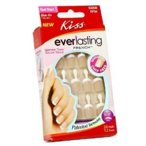 Kiss everlasting nails French real short nail kit # EF04 