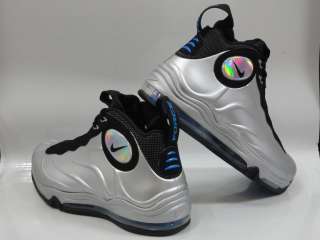 Nike Total Air Foamposite Max Silver Black Sneakers Mens Sz 9  