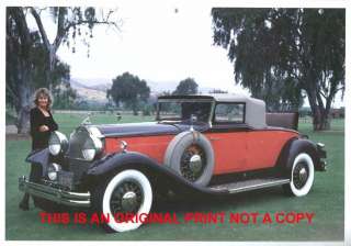 1931 Packard LeBaron Convertible rare classic car print  