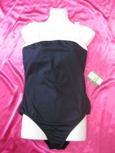 NEW~TOMMY BAHAMA~LADIES~ONE PIECE SWIMSUIT~BLACK~SML  