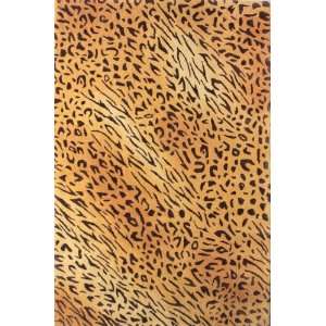   NEW Area Rugs 4x6 Tan Animal Prints Modern Leopard: Furniture & Decor