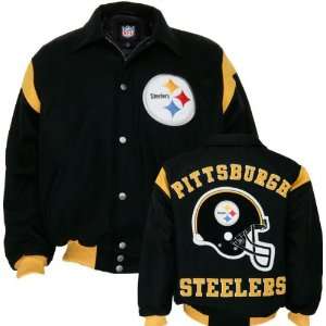   Pittsburgh Steelers Team Color Wool Varsity Jacket