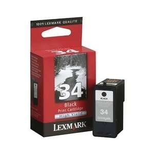  Lexmark 34 Black Inkjet Cartridge Modern Design Practical 