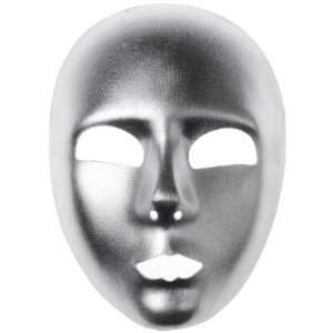  Mardi Gras Mask 047 Domino Full Face Silver Toys & Games