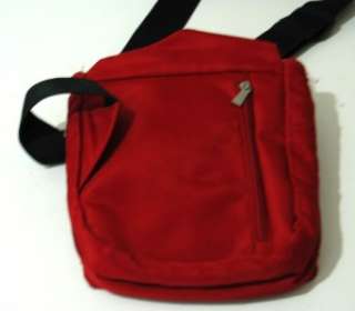 TRAVELON Red Travel Organizer Handbag Sling Purse  