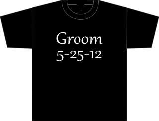 This is an auction for a personalized wedding party t shirt.