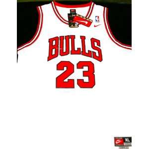 Michael Jordan Chicago Bulls Jersey #23 Nike White Replica [Large]