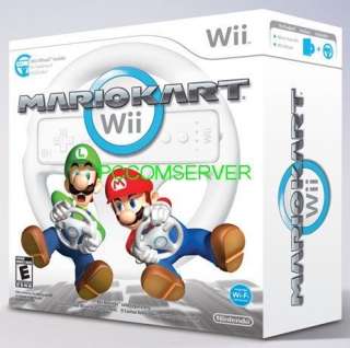 NEW NINTENDO WII CONSOLE+MARIO KART+FIT 2 PLAYER BUNDLE 045496880491 