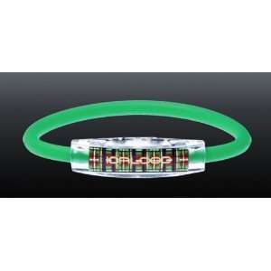  Green Plaid Magnetic Negative Ion Sport Wristband Sports 