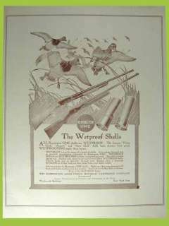 1919 REMINGTON UMC WETPROOF SHELLS RIFLE PRINT AD  
