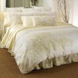   by LERBA TRANQUIL II Ivory WHITE QUEEN DUVET COMFORTER COVER  