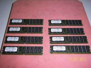8GB (8x 1GB ) PC2100R ecc DDR SERVER Memory RAM infineon  