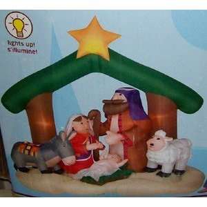  7ft Airblown Inflatable Nativity Patio, Lawn & Garden