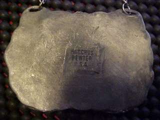 SCOTCH Decanter Label Bottle Tag by Bacchus Pewter  