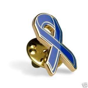 BLUE RIBBON LAPEL PIN FIGHT AGAINST CHILD ABUSE  