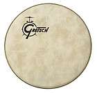 Gretsch 22 Fiberskyn Logo Bass Drum Head   Off Center  
