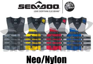 This listing is for a brand new SeaDoo Neo/Nylon Life Jacket Vest.