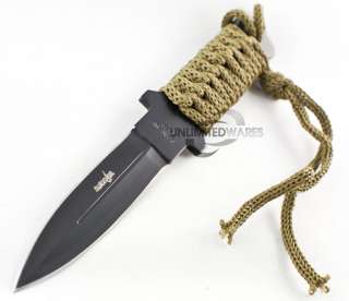   FIXED BLADE MILITARY STILETTO KNIFE Throwing Survival Hunting  