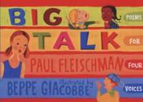 Kids Poetry Bookstore   Big Talk Poems for Four Voices