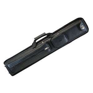  Black Leatherette Hard Polyform Pool Cue Case with Spring 