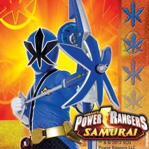  Power Rangers Samurai Beverage Napkins (16) Party Supplies 