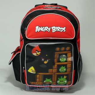 Angry Birds Lenticular 16 Roller Backpack   Book Bag Rolling  