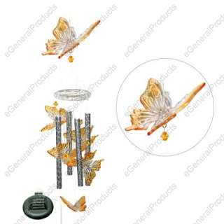 Solar Color Changing Butterfly Wind Chime Light  