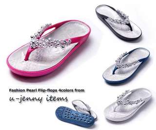 Womens Pearl Flip flop Slipper Comfortable Fit (4Color)  