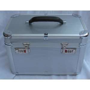  Aluminium Cosmetic Make Up Carrying Train Case with Combination Key 