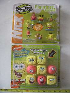 SpongeBob Squarepants Figurines & Water Balls Toy Lot  