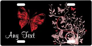CUSTOM PERSONALIZED METAL LICENSE PLATE BUTTERFLY 13  
